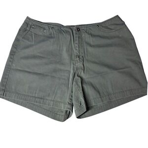 Venezia Jeans Clothing Co Women's Olive Green Cotton Casual Shorts Size 16